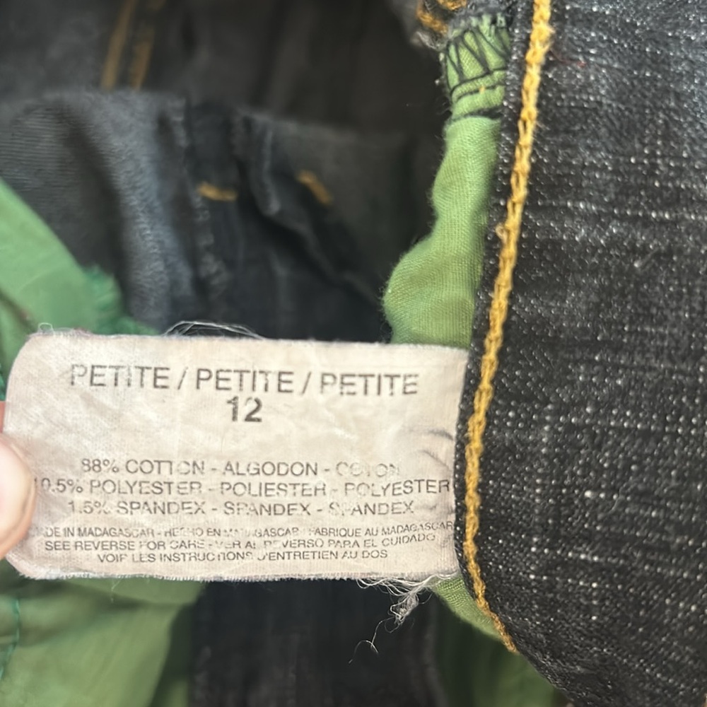 Jeanstar Petite Size 12 Jeans black denim - Picture 6 of 9